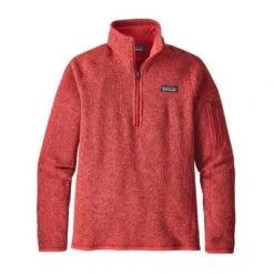 Patagonia Better Sweater 1/4 Zip Fleece Women's (Prior Season) -Bob's Sports Chalet 16847 TOMATO m