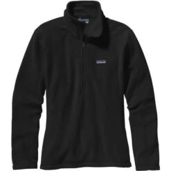 Patagonia Micro D 1/4-Zip Fleece Pullover Women's -Bob's Sports Chalet 16853 BLACK m