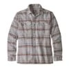 Patagonia Fjord Long Sleeve Flannel Shirt Men's -Bob's Sports Chalet 16895 ACTIVISTFEATHER GRY m