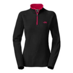 The North Face Glacier 1/4 Zip Fleece Women's -Bob's Sports Chalet 2710 TNFBKCERISE PK HTHR m