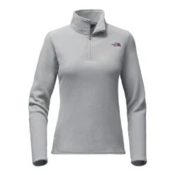 The North Face Glacier 1/4 Zip Fleece Women's -Bob's Sports Chalet 2712 METALLIC SILVER m
