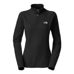 The North Face Glacier 1/4 Zip Fleece Women's -Bob's Sports Chalet 2712 TNF BLACK m