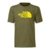 The North Face Short Sleeve Half Dome Tee Men's -Bob's Sports Chalet 2841 BURNT OLIVE GREEN m