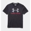 Under Armour Charged Cotton Sportstyle Logo Tee Men's 2 Under Armour Charged Cotton Sportstyle Logo Tee Men's -Bob's Sports Chalet 3008 BLACKREDSTEEL m