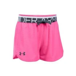 Under Armour Play Up Short Girls' -Bob's Sports Chalet 3019 PNK PUNKSTEALTH GRY m