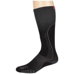 Euro Sock Ski Silver Supreme Over-the-Calf Socks 9 Euro Sock Ski Silver Supreme Over-the-Calf Socks -Bob's Sports Chalet 30625 DEEP BLACK m