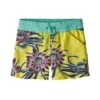 Patagonia Costa Rica Baggies Shorts Girls' -Bob's Sports Chalet 35860 CEREUS FLWRSPIRE YL m
