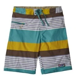 Patagonia Stretch Wavefarer Boardshorts - 21 Inch Men's 12 Patagonia Stretch Wavefarer Boardshorts - 21 Inch Men's -Bob's Sports Chalet 35864 FITZ STRIPE DAM BLUE m