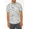 ONeill Squawk Short Sleeve Button Up Shirt Mens -Bob's Sports Chalet 35947 WHITE m