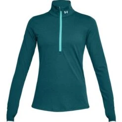 Under Armour Streaker 1/2 Zip Long Sleeve Running Shirt Women's -Bob's Sports Chalet 36426 TRMALNE TEALTROREF m