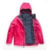 The North Face Fresh Tracks Triclimate Jacket Girls' -Bob's Sports Chalet 37012 ATOMIC PINK m