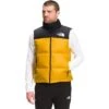 The North Face 1996 Retro Nuptse Down Vest Men's -Bob's Sports Chalet 37065 ARROWWOOD YLW m