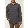 ONeill O`Neill Cowell Long Sleeve Knoven Shirt Men's -Bob's Sports Chalet 37319 STEEL GREY m
