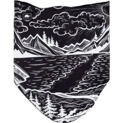 Turtle Fur Game Face Bandana -Bob's Sports Chalet 38025 LONG TRAIL BLACK m