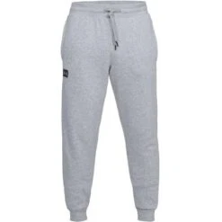 Under Armour Rival Fleece Jogger Sweatpants Men's -Bob's Sports Chalet 38158 STEEL LIGHT HTHRBLK m