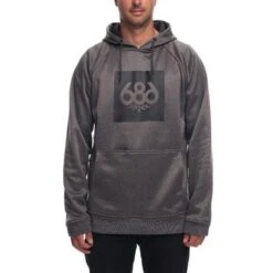 686 Knockout Bonded Fleece Pullover Men's -Bob's Sports Chalet 38567 GREY MELANGE m