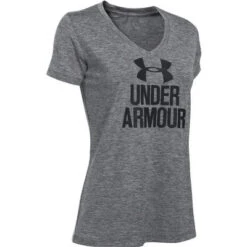 Under Armour Branded Tech V Twist Logo Women's -Bob's Sports Chalet 46428 GRAPHITEBLACK m
