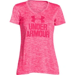 Under Armour Branded Tech V Twist Logo Women's -Bob's Sports Chalet 46428 HARMONYREDHNYSUCKLE m