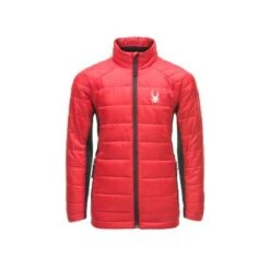 Spyder Glissade Insulator Jacket Boys' 6 Spyder Glissade Insulator Jacket Boys' -Bob's Sports Chalet 47453 REDBLKBLK m