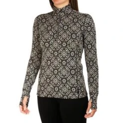 Hot Chillys Jacquard Zip-T Women's