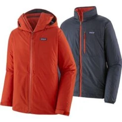 Patagonia Snowshot 3-In-1 Jacket Men's -Bob's Sports Chalet 61755 HOT EMBER m