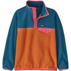 Patagonia Lightweight Synchilla Snap-T Fleece Pullover Boys' -Bob's Sports Chalet 61784 HARMONY ORANGE m