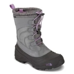 The North Face Alpenglow IV Winter Boots Kids' -Bob's Sports Chalet 7480 QSILVER GRYLUPINE m