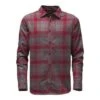 The North Face Long-Sleeve Approach Flannel Shirt Men's -Bob's Sports Chalet 7908 BIKING RED m