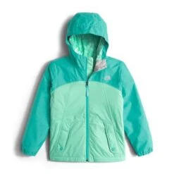 The North Face Warm Storm Jacket Girls' -Bob's Sports Chalet 8143 ICE GREEN m