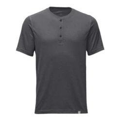 The North Face Short-Sleeve Crag Henley Men's -Bob's Sports Chalet 8153 TNF DARK GREY HTHR m