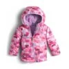 The North Face Reversible Mossbud Swirl Hoodie Infant Girls' 2 The North Face Reversible Mossbud Swirl Hoodie Infant Girls' -Bob's Sports Chalet 8155 CABARET PNK BLCK PRN m