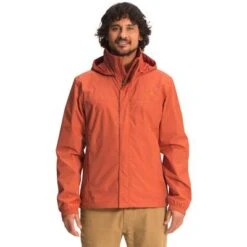 The North Face Resolve 2 Rain Jacket Men's -Bob's Sports Chalet 8198 BURNT OCHRE m
