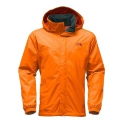 The North Face Resolve 2 Rain Jacket Men's -Bob's Sports Chalet 8198 EXUBRNC ORNGTBTN OR m