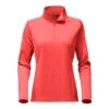 The North Face Tech Glacier 1/4 Zip Fleece Women's -Bob's Sports Chalet 8219 CAYENNE RED m