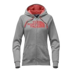 The North Face Avalon Full-Zip Hoodie Women's -Bob's Sports Chalet 8250 TNF LT GR HCYNE RED m