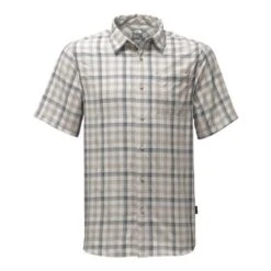 The North Face Short-Sleeve Getaway Shirt Men's -Bob's Sports Chalet 8262 ZINC GREY PLAID m