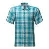 The North Face Short-Sleeve Vent Me Shirt Men's -Bob's Sports Chalet 8270 BLIZZARD BLUE PLAID m