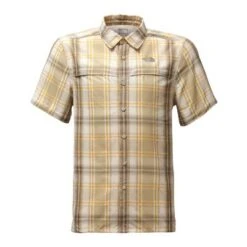 The North Face Short-Sleeve Vent Me Shirt Men's -Bob's Sports Chalet 8270 GRNT BLUFF TAN PLAID m