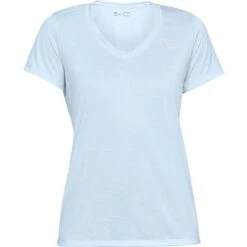 Under Armour Tech Twist V-Neck Shirt Women's 10 Under Armour Tech Twist V-Neck Shirt Women's -Bob's Sports Chalet 8373 CODED BLUEMTLC SLVR m