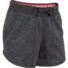 Under Armour Shoreline Terry Shorts Girls' -Bob's Sports Chalet 8416 CARBON HTHRCHARCOAL m