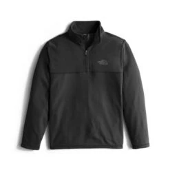 The North Face Glacier 1/4 Zip Fleece Boys' -Bob's Sports Chalet 8438 TNF BLACK m