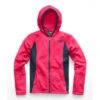 The North Face Glacier Full Zip Hoodie Girls' -Bob's Sports Chalet 8488 ATOMIC PINK m