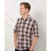Purnell Lightweight Madras Plaid Short Sleeve Shirt Men's -Bob's Sports Chalet 8758 BLACKTAN m