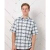 Purnell Short-Sleeved Carson Plaid Shirt SS Shirt Men's -Bob's Sports Chalet 8760 BLUEWHITE m