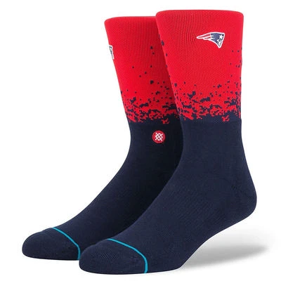 Stance Patriots Fade 2 Crew Socks Men's 3 Stance Patriots Fade 2 Crew Socks Men's