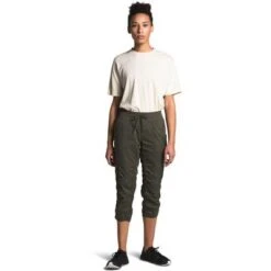 The North Face Aphrodite 2.0 Capris Women's -Bob's Sports Chalet 89525 NEW TAUPE GREEN m