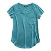 The North Face Short Sleeve Boulder Peak Top Women's -Bob's Sports Chalet 89538 STORM BLUE HEATHER m