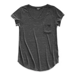 The North Face Short Sleeve Boulder Peak Top Women's -Bob's Sports Chalet 89538 TNF DARK GRY HTHR m