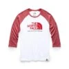 The North Face 3/4 Americana Tri-Blend Baseball Tee Women's -Bob's Sports Chalet 89542 TNFWHHTRCDNL RD HTR m
