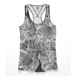 The North Face Workout Racerback Tank Women's 7 The North Face Workout Racerback Tank Women's -Bob's Sports Chalet 89596 TNF BLK GINKGO PRINT m